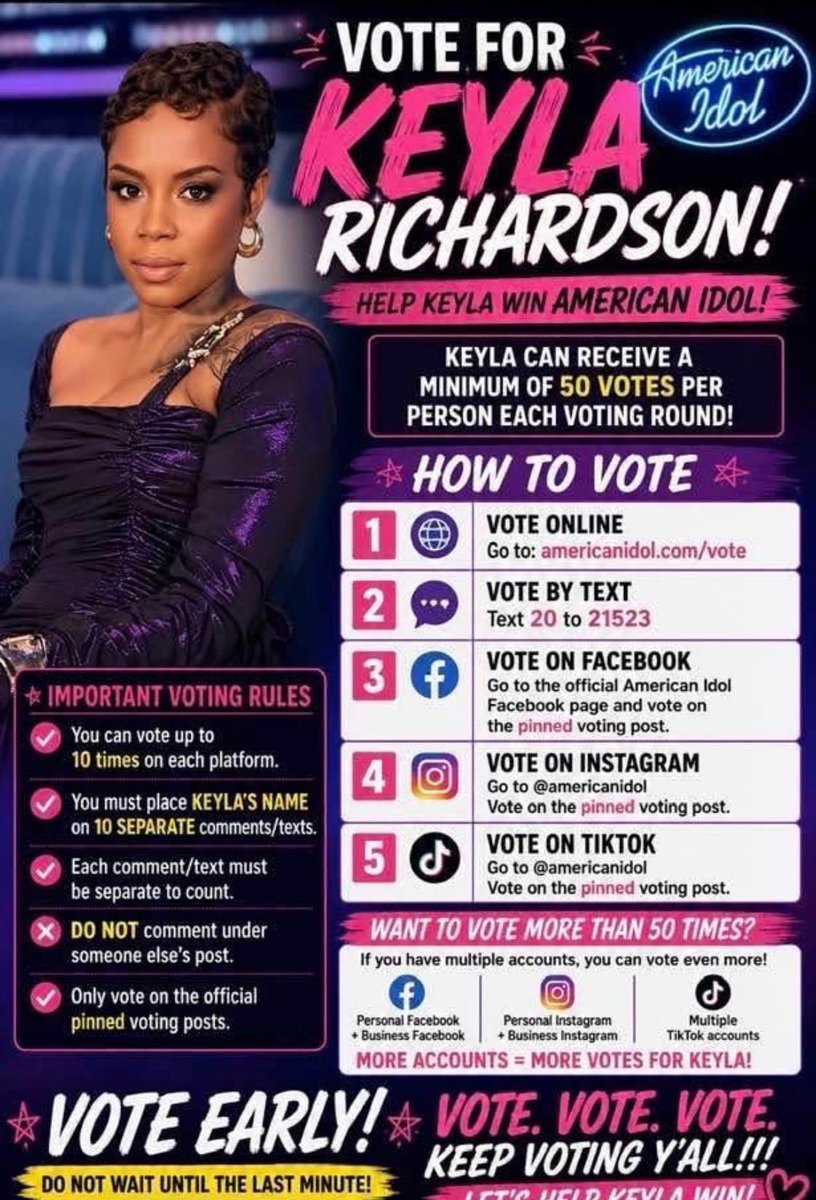 ShanraePrice's tweet photo. Good evening all.  I’m asking that you cast your vote tonight at 8 pm for Keyla Richardson. 

Information on the flyer below. 

Thank you
Shanrae’ https://t.co/24jGP8smbw