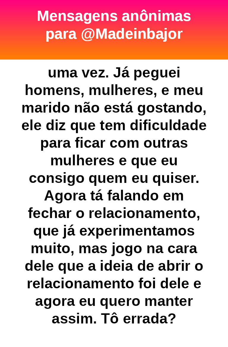 Não.  #bajo39729