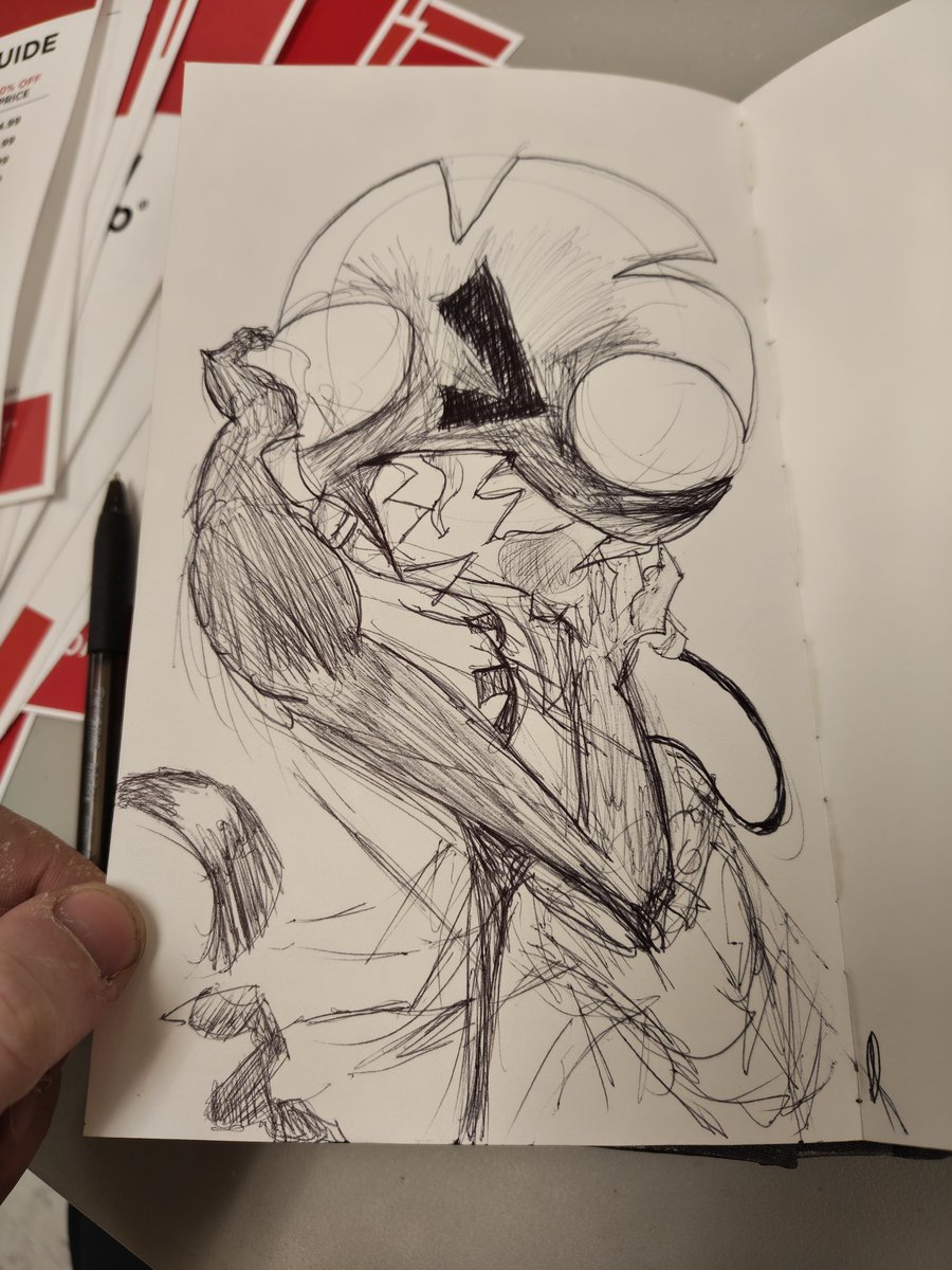 Coolguy7249's tweet photo. A quick lunch sketch of an OC by @/far_vann on insta https://t.co/0yYhJMclL9