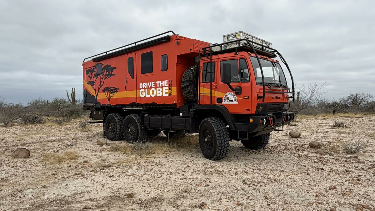 TheRevivaler's tweet photo. While it can be intrepid to go for a long expedition on a motorcycle it can be rather more comfortable and safer to travel in a well designed camper. This Stewart &amp; Stevenson M1085A1 6×6 Overland Camper fits that bill.
https://t.co/EqrBCuMpFS https://t.co/a2pwOpG1av