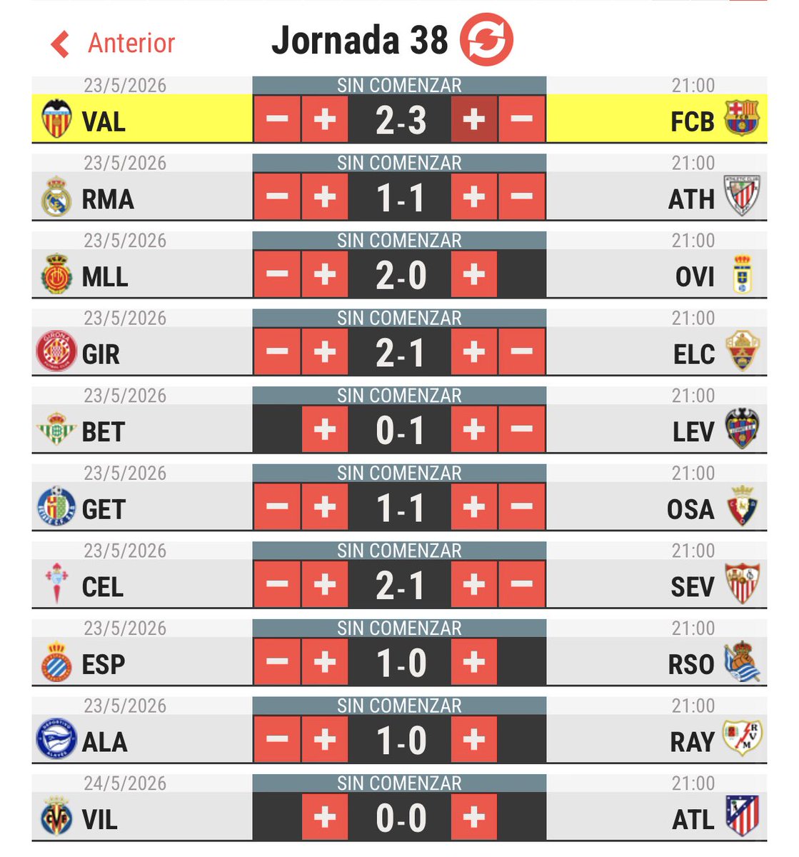 alejandrocm0_'s tweet photo. @_semprellevant @RompedorLUD A resultados es más difícil que con 1X2, pero he puesto los resultados intentando ser lo más objetivo posible, no buscando el descenso/permanencia de ningún equipo en particular. https://t.co/RCYoWriw3C