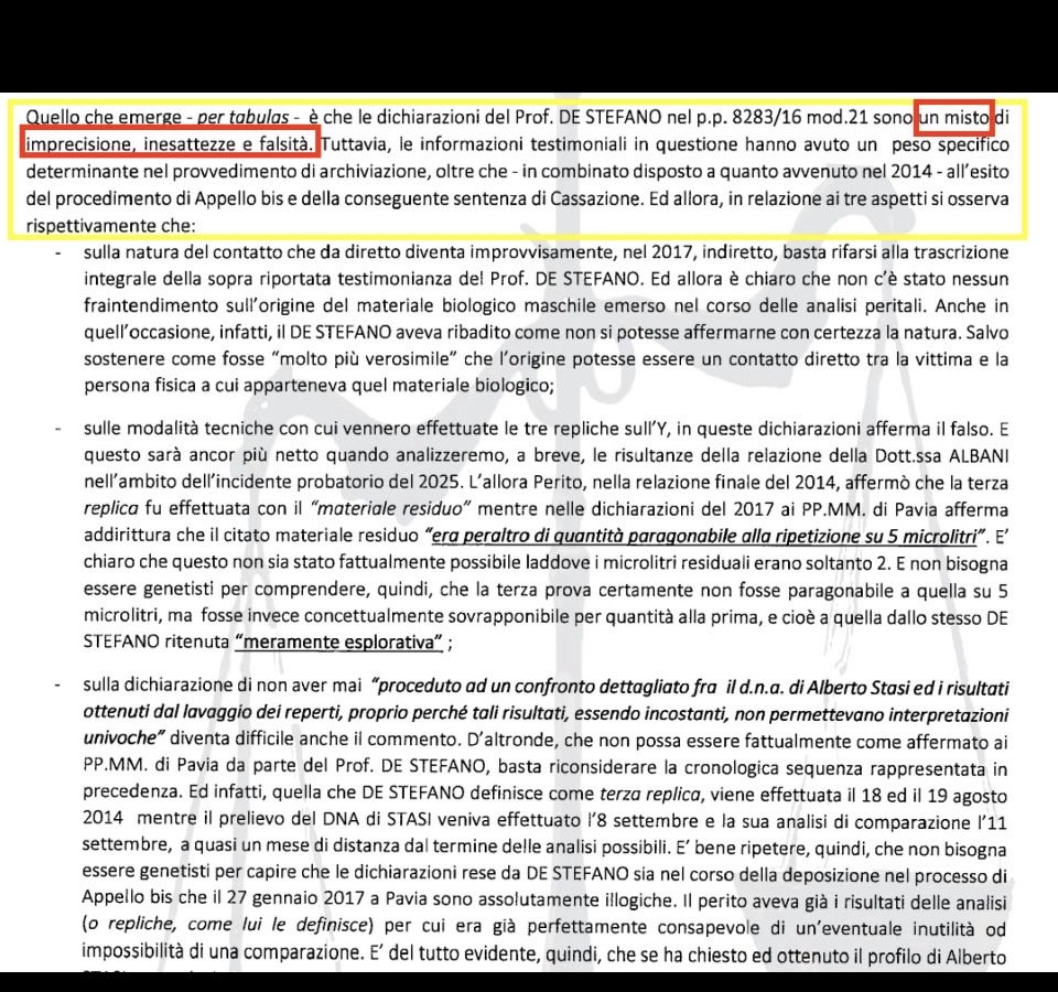 cleoliv24's tweet photo. Si parla di un bigliettino ignorando BPA, consulenza Cattaneo e molto altro:un goffo tentativo di delegittimare la nuova inchiesta. Parleranno anche delle perizieTesti e De Stefano,ormai demolite? #garlasco #dentrolanotizia #lavitaindiretta #quartarepubbkica #mattimo5 #ignotox https://t.co/fFz69a7yPc