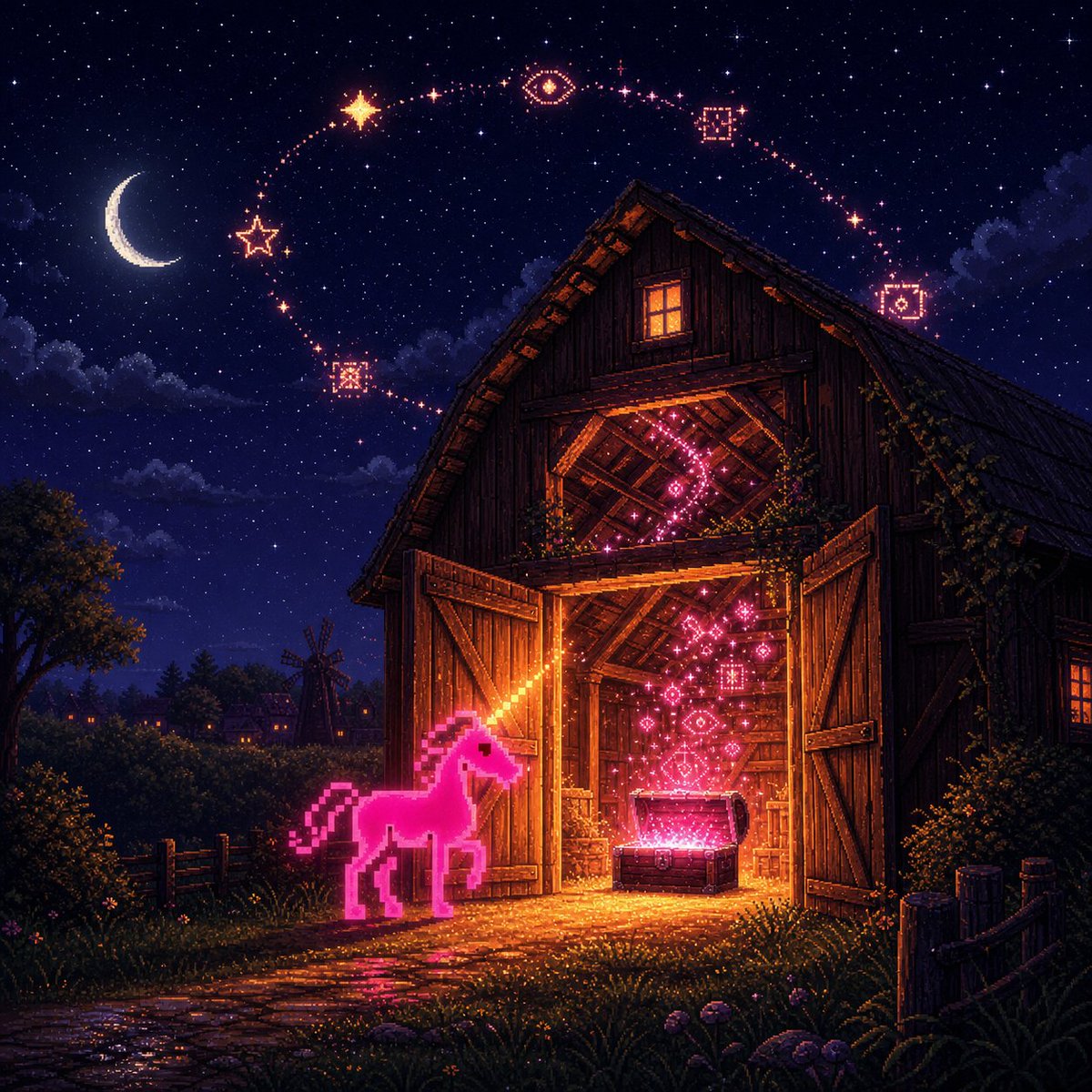 FansClubRoyes's tweet photo. https://t.co/chEDiN7egi 
1/

The Barn That Runs Itself

At first,
they came looking for pictures.

Sharper pixels.
Brighter colors.
A cleaner kind of magic
to hang inside the feed.

But the art was never the end.

It was only the door.@unipixnft https://t.co/CTzWKZdrWk