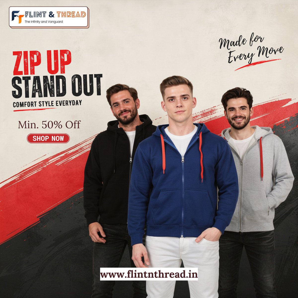 flintandthread's tweet photo. Stay warm. Stay stylish. 🖤👕
Explore the latest hoodie collection from Flint &amp; Thread — made for comfort, built for everyday street style.
💥 Minimum 50% OFF
🛍️ Shop Now: https://t.co/ea5CTkCdFK

#HoodieStyle #MensFashion #StreetWear #WinterFashion #FlintAndThread https://t.co/OPNjEitmfT
