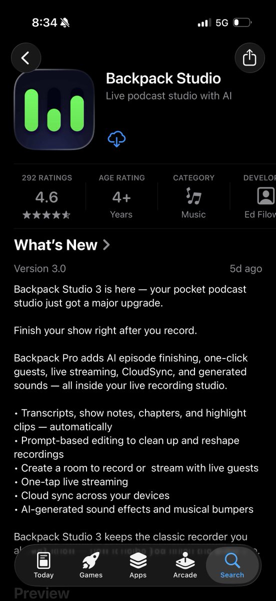Backpack Studio tweet media