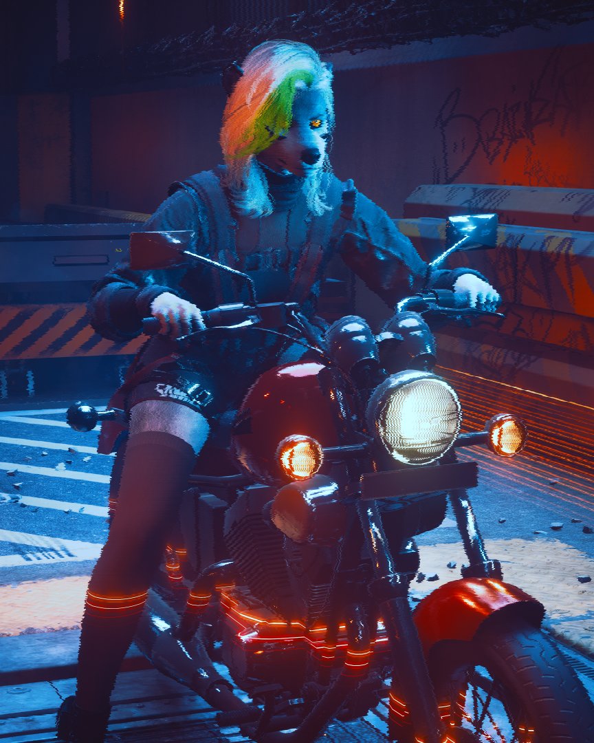 anonamine_'s tweet photo. More Roxy in Cyberpunk! I can only post 4 pics but I'll upload some more later. https://t.co/b3NiviOkeL