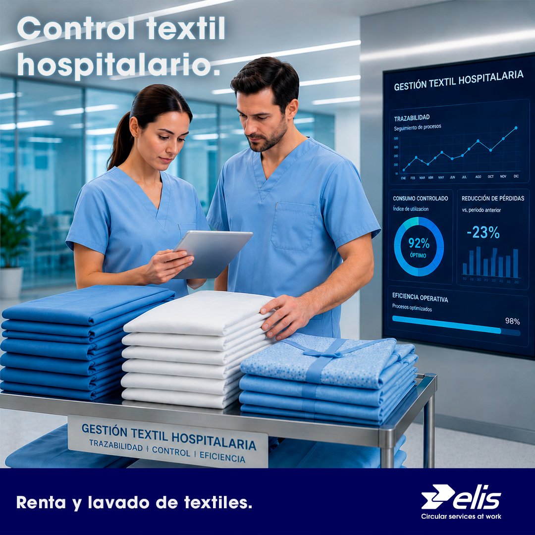 Elis_Mexico's tweet photo. En hospitales modernos, cada proceso debe ser medible.
La gestión textil también.

Cuando los textiles se gestionan industrialmente se obtiene:
• Trazabilidad
• Control de consumo
• Reducción de pérdidas

Optimizar textiles hospitalarios es optimizar la operación. https://t.co/LJfWo4b1c7