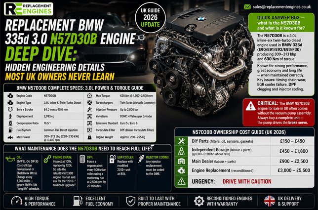 ReplaceEngines's tweet photo. Replacement BMW 335d 3.0 N57D30B Engine Deep Dive: Hidden Engineering Details Most UK Owners Never Learn
More Info at:
https://t.co/8XuI2N4m7c
#BMW #335d #ReconditionedEngines #RebuiltEngines #ReplacementEngines #UsedEngines https://t.co/LQ8ZNZ3G1N
