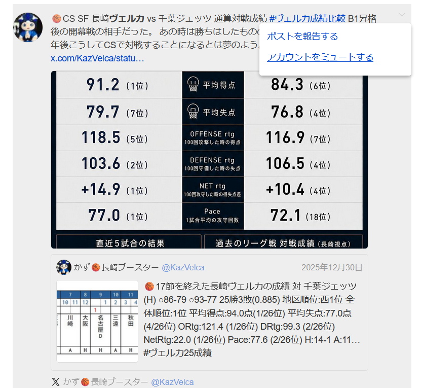Twitterの検索でミュートやブロックが貫通して表示されてしまう不具合
