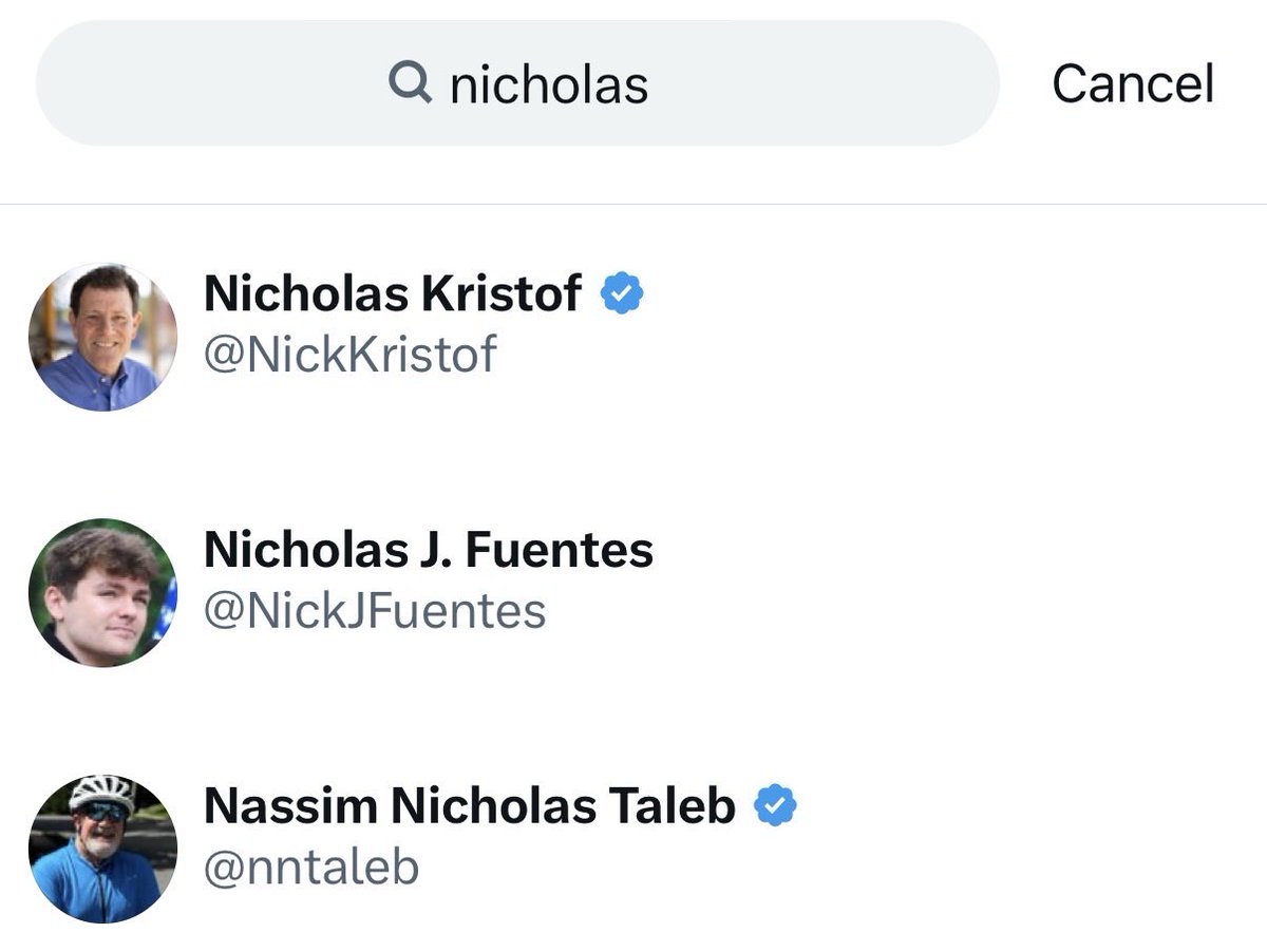 maxrosett's tweet photo. Quite the trio when you search for “Nicholas” https://t.co/ijSVuWwW9M