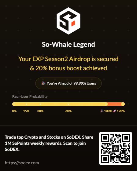 phongbeast86's tweet photo. 🔥Trade top Crypto and Stocks on SoDEX. Share 1M SoPoints weekly rewards. Click to join SoDEX.
 https://t.co/8ZdthjWfGS https://t.co/QNbzS1pGm5