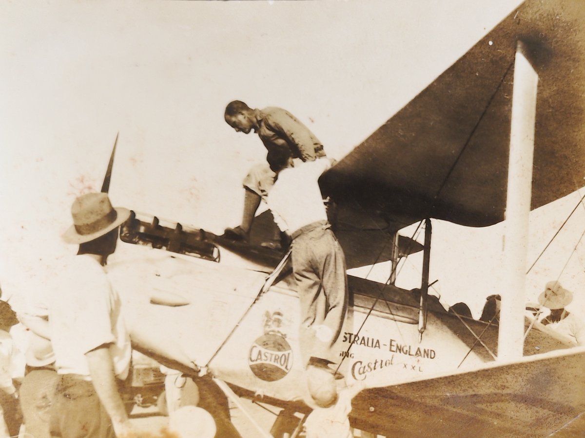 johnlorimer's tweet photo. I scanned this photo from a very old album belonging to my grandfather and have finally been able to ID the pilot as Charles Scott. The flight occurred in 1931 and broke the record at the time. I am confident it is Scott on top of the aircraft. His Wiki is a great read. https://t.co/GuqOavGX4i