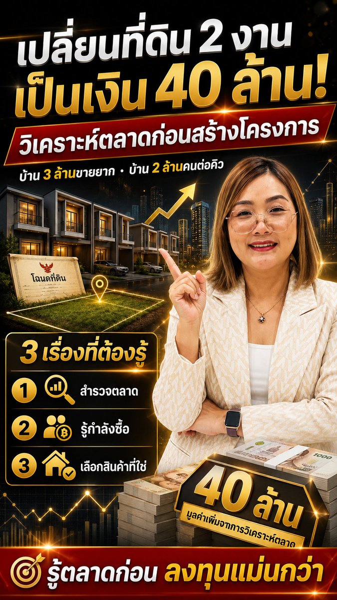 FootDek's tweet photo. 🏗️ มีที่ดิน...ทำไมขอสินเชื่อสร้างบ้านขาย "ไม่ผ่าน"?
.
.
คอร์ส ฟรี..เรียนฟรี…สร้างบ้านขาย+ยื่นกู้แหล่งทุน
.
สอนสด 1 วันเต็ม
วางระบบธุรกิจสร้างบ้านขาย
ตั้งแต่การวิเคราะห์ที่ดิน
จนถึงการยื่นแหล่งทุน
.
พิมพ์ “เรียนฟรี”
มาที่ Line : @monly
.
.
#สินเชื่อสร้างบ้านขาย https://t.co/94uXk2axf2