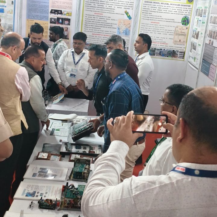 VegaProcessor's tweet photo. Proud to showcase indigenous #VEGAProcessors  at #VigyanTECH – National Technology Day 2026 at BRIC-NII, New Delhi. Honoured by the visit of Hon’ble Dr. Jitendra Singh Ji, Prof. Abhay Karandikar (Secretary, DST), Shri Sudeep Shrivastava (JS, MeitY &amp; DG, ERNET India). https://t.co/ptPsVK70JO