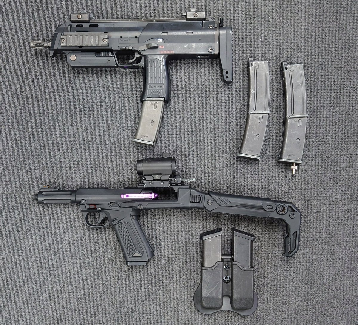 東京マルイ MP7A1 ガスブローバック 本体　予備マグ2本付き 東京マルイ MP7A1 ガスブローバック GBB マシンガン マグ2本付き