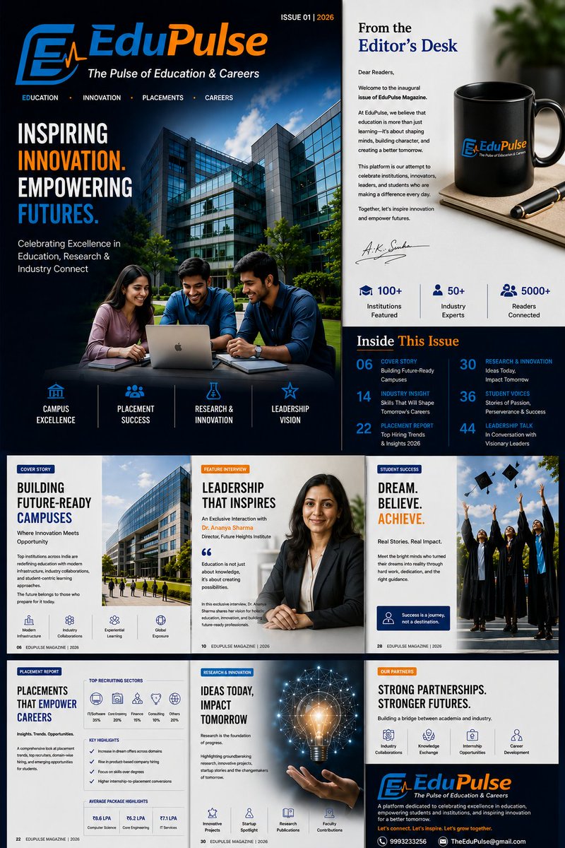 EduPulsemedia's tweet photo. Welcome To EduPulse 
Powered by @TechPlacehub 
Venture of @murashilgroup 

#JoinHands to be featured on #EduPulseMagazine https://t.co/ErXfWIoWUn
