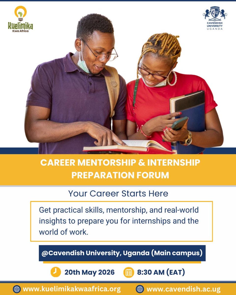 CUUguildTweets1's tweet photo. You are invited to attend the Career Mentorship Summit 2026.
🔗 Register here:
"Registration Form" (https://t.co/6Q9TA7BGmV)

#CUUPride
#CareerReadiness 
#Mentorship https://t.co/Z2oPBMd6Bs