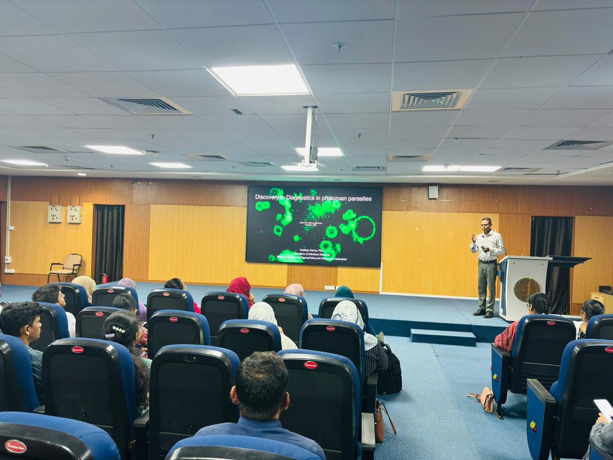 BRIC_CDFD's tweet photo. Parasite biology driving better diagnostics 🔬🧬

BRIC- Centre for DNA Fingerprinting and Diagnostics conducted a training session at the IATP–NIMS National Workshop for 35+ clinicians across India.

@DBTIndia | @IndiaDST | @BricDbt 
#BRICCDFD #Parasitology #Diagnostics #CDFD https://t.co/UwTNHz9deY