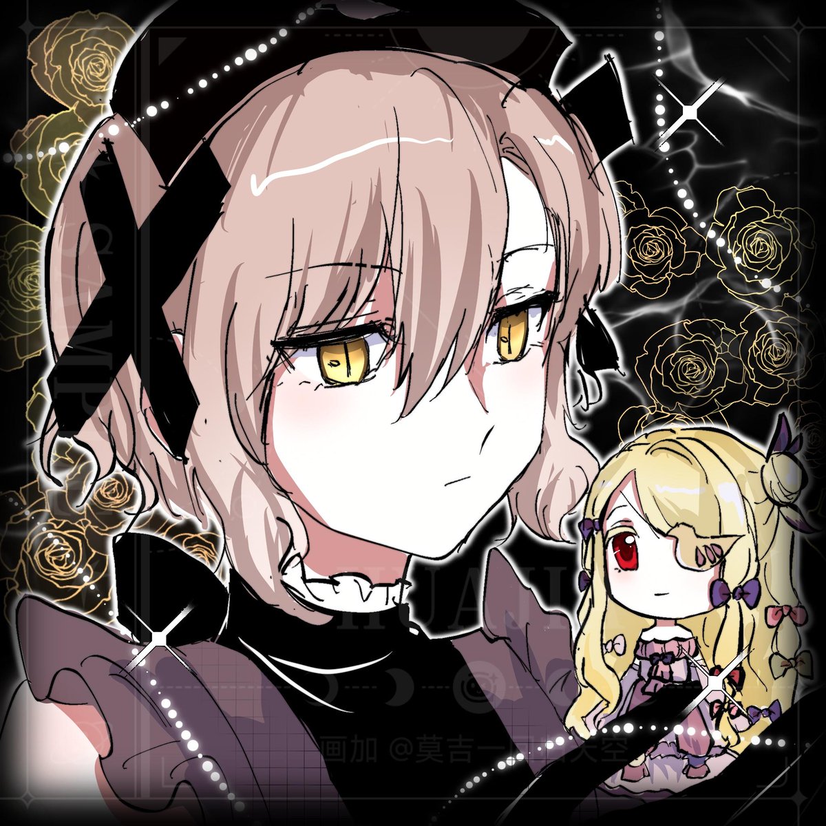 moji282133241's tweet photo. #まほいく #魔法少女育成計画 
好完美的主仆组（约稿） https://t.co/FoIgV4YSP8