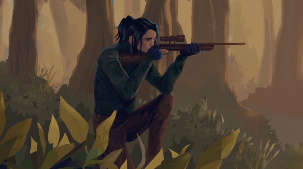 penpapernaiad's tweet photo. just drew artemis for an assignment and it’s currently reminding me of this caitlyn i did https://t.co/0WhPaj0IHq