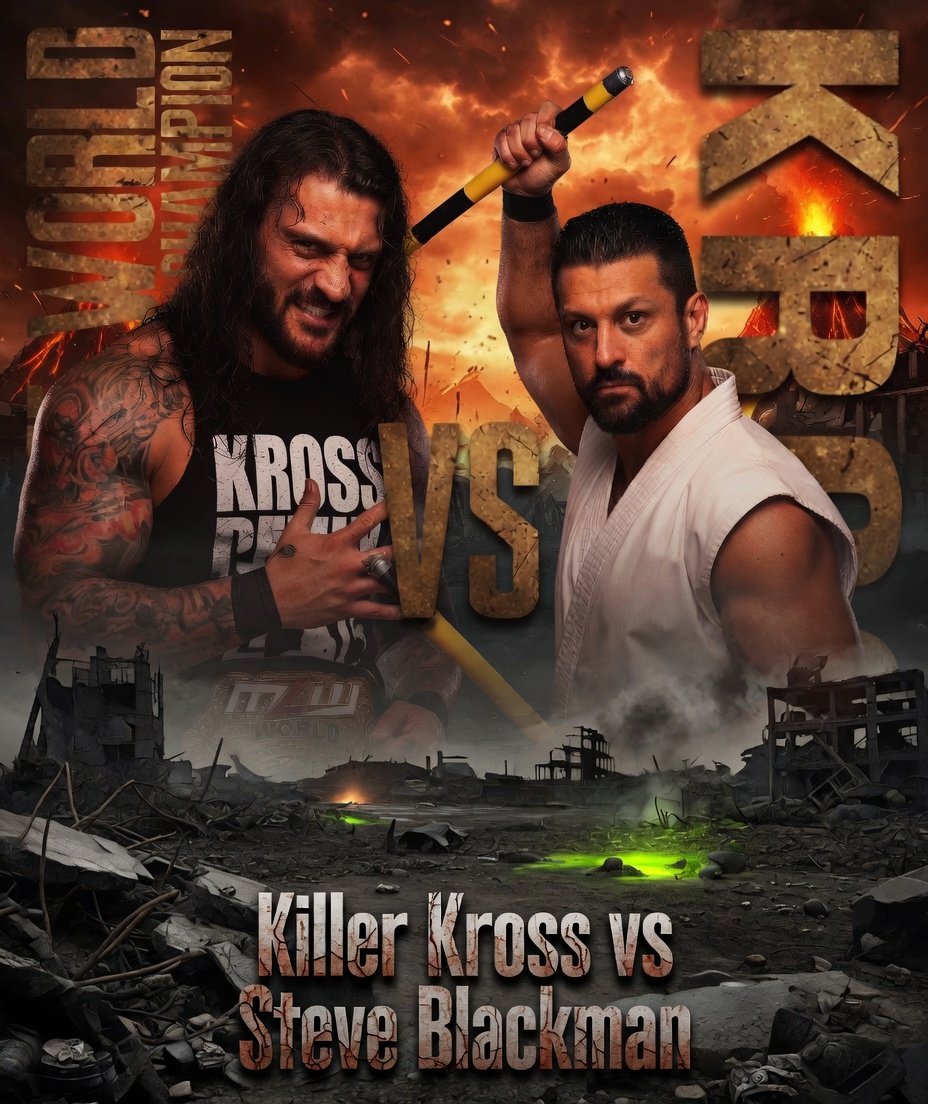 INSPIREDWC125's tweet photo. Random thought here, @realKILLERkross Vs @Steve_Blackman in an all out War Battle Of The Badasses Dream Match that people would absolutely love. Either a Hardcore or Submission match would of been? Or could still be amazing is Steve officially retired? Perhaps one more match? https://t.co/iqO7EgeRvv