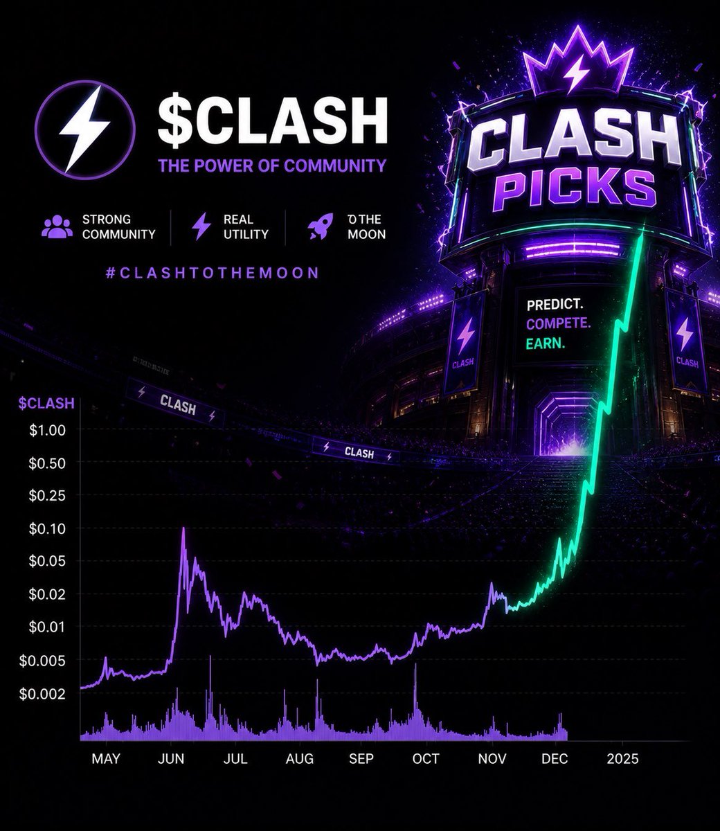 THE MARKET IS FINALLY CATCHING UP 👀🔥

What the $CLASH community saw months ago

Everyone else is starting to notice now 👇

Community: discord.gg/cryptosrus
Prediction Markets: clashpicks.com
AskClash: askclash.ai