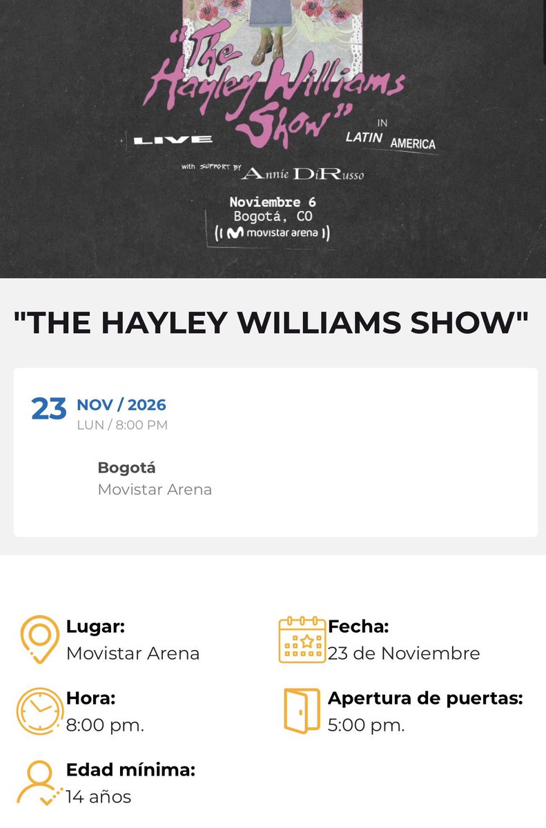 Paramore Mexico 🇲🇽 tweet media