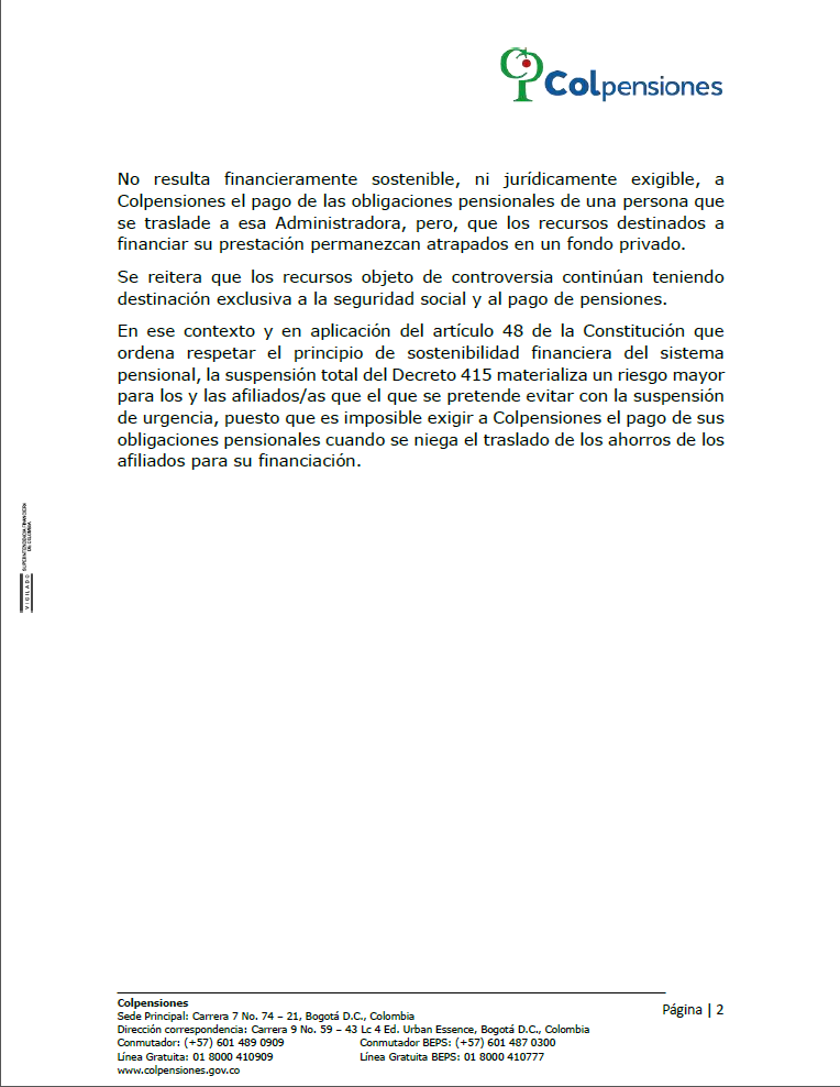 Colpensiones tweet media