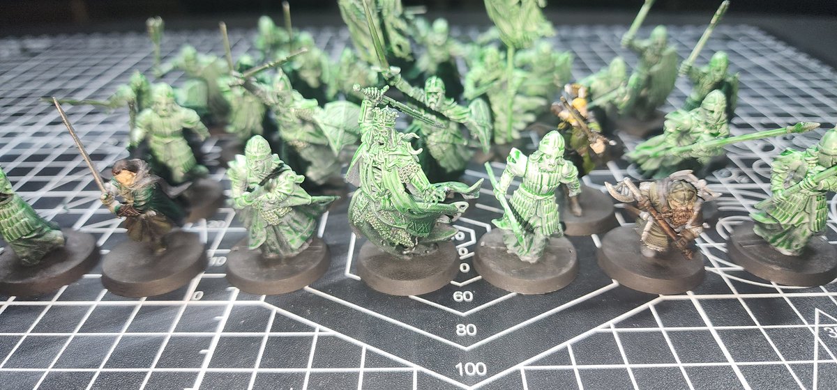 KazuyukiVT's tweet photo. My very first full army is done for a tabletop wargame! I'll be rocking Return of the King on Thursday for my first ever game of #MESBG. I'm slightly nervous, but I'm ready to learn! 

"There's plenty for the both of us. May the best Dwarf win!" ⚔️🏹 https://t.co/PNoC6kzEIj