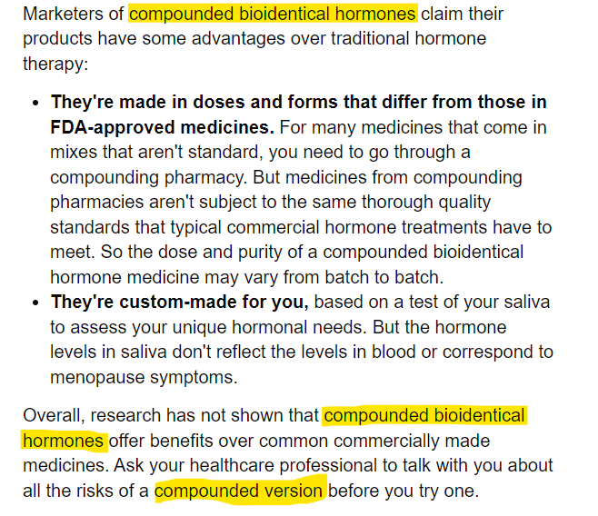 macaroni_00's tweet photo. @WanderedOut @Nonlocal_Lia @nyaraVT If you had read the full article, you would know they are talking about specifically about compounded hormones https://t.co/U2GhBho7cO