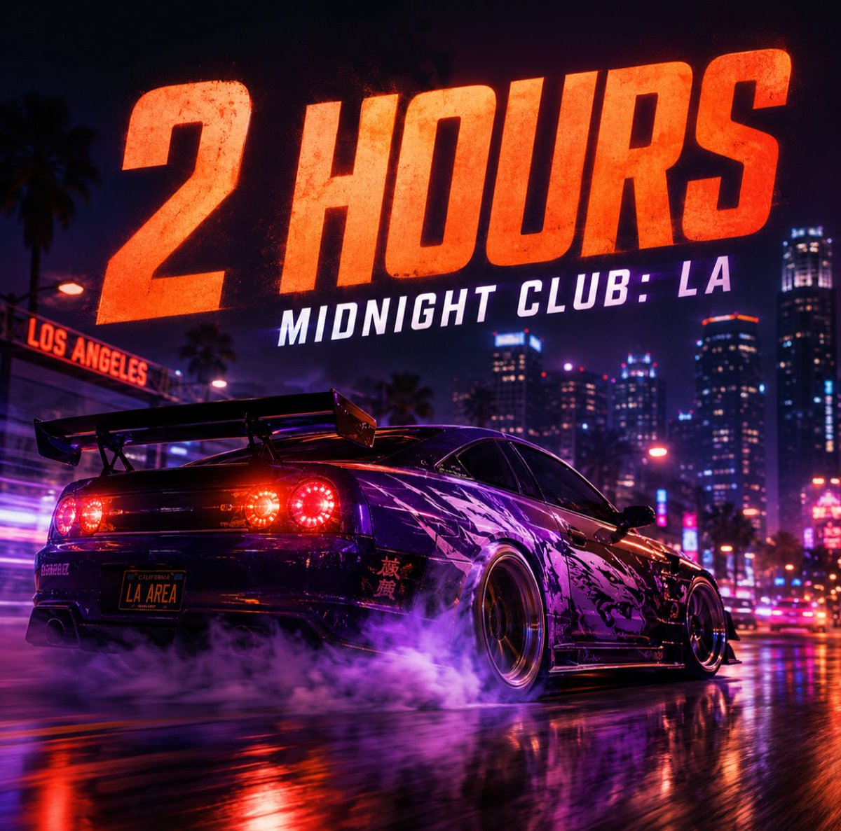 OutcastzLive's tweet photo. Midnight Club: Los Angeles in 2 hours.

Tonight’s mission: drive fast, turn on time, and avoid becoming one with a wall because the input delay finally isn’t fighting me anymore.

So now if I crash, it’s way more personal.

#MidnightClubLA #Xbox360 #QuittenTime #RetroGaming https://t.co/e7VW8FZnd1