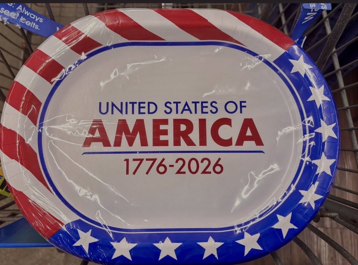 PDBritton's tweet photo. @Walmart  an American company that printed the plates where the flag is upside down. Wonder where this was sourced? https://t.co/nLFo4j3Nx4