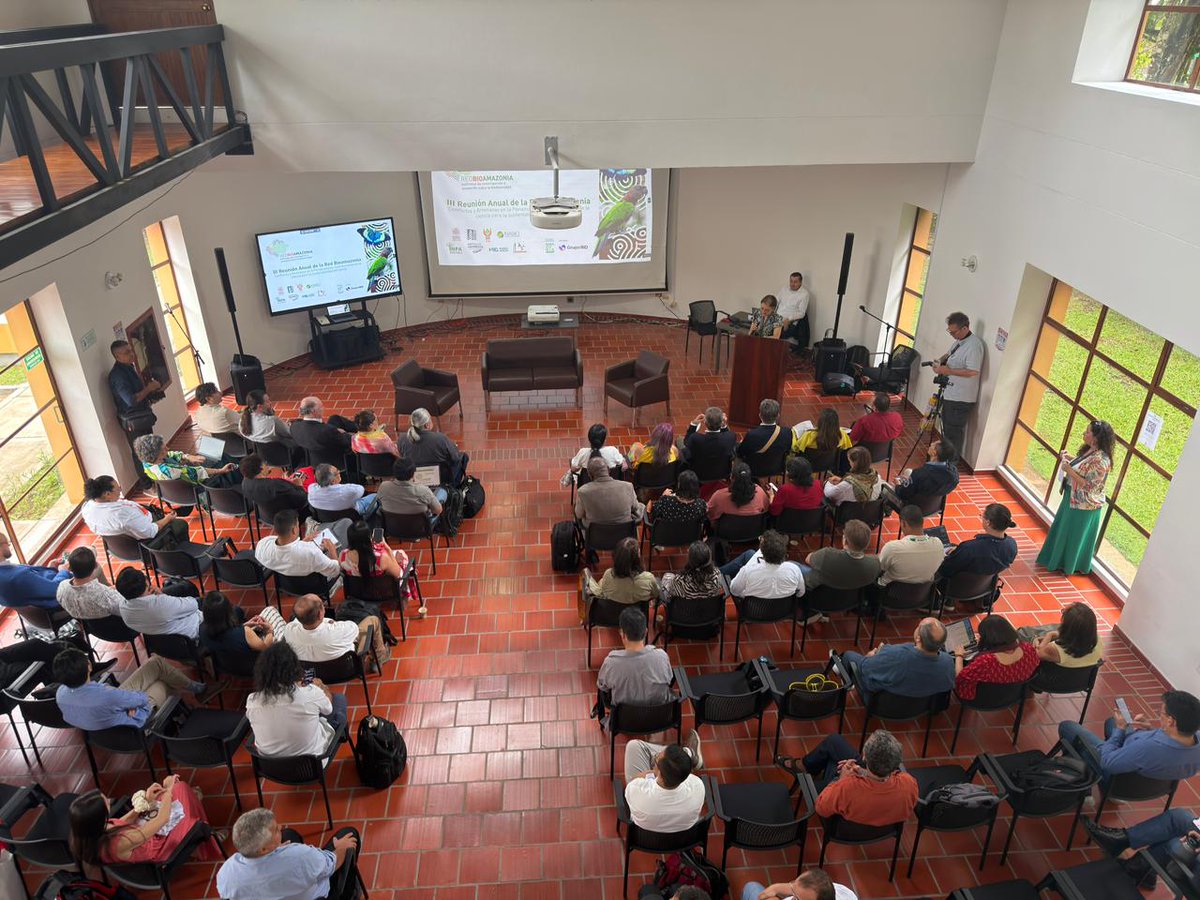 MinAmbienteCo's tweet photo. Bajo el liderazgo de la ministra (e) Irene Vélez Torres (@IreneVelezT), el Ministerio de Ambiente y Desarrollo Sostenible reafirma su compromiso con la protección integral de la Amazonia🌳, enfrentando con decisión las dinámicas de ilegalidad que amenazan el territorio y sus comunidades 🤝.

En el panel de apertura del encuentro de la #RedBioamazonía 🌎, la viceministra de Políticas y Normalización Ambiental, Edith Bastidas (@BastidasEdith), advirtió sobre el fenómeno criminal de parcelación de la Amazonia asociado a economías ilegales ⚠️, y destacó la respuesta del Gobierno Nacional a través de acciones sociales, de seguridad, control y mayor presencia institucional.

La viceministra resaltó avances concretos como las Reservas Campesinas 👨‍🌾, incentivos como Conservar Paga💰, el fortalecimiento de los Núcleos de Desarrollo Forestal y de la Biodiversidad 🌿 y las Concesiones Forestales Campesinas 🌲, estrategias clave para mantener el bosque en pie y fortalecer la gobernanza territorial.

Asimismo, se hizo un llamado a proteger los saberes ancestrales de la Amazonia, hogar de cientos de pueblos indígenas y más de 300 lenguas, promoviendo la transmisión del conocimiento tradicional desde la palabra de los mayores hacia la niñez y la juventud, como base para la conservación cultural y ambiental del territorio🇨🇴.