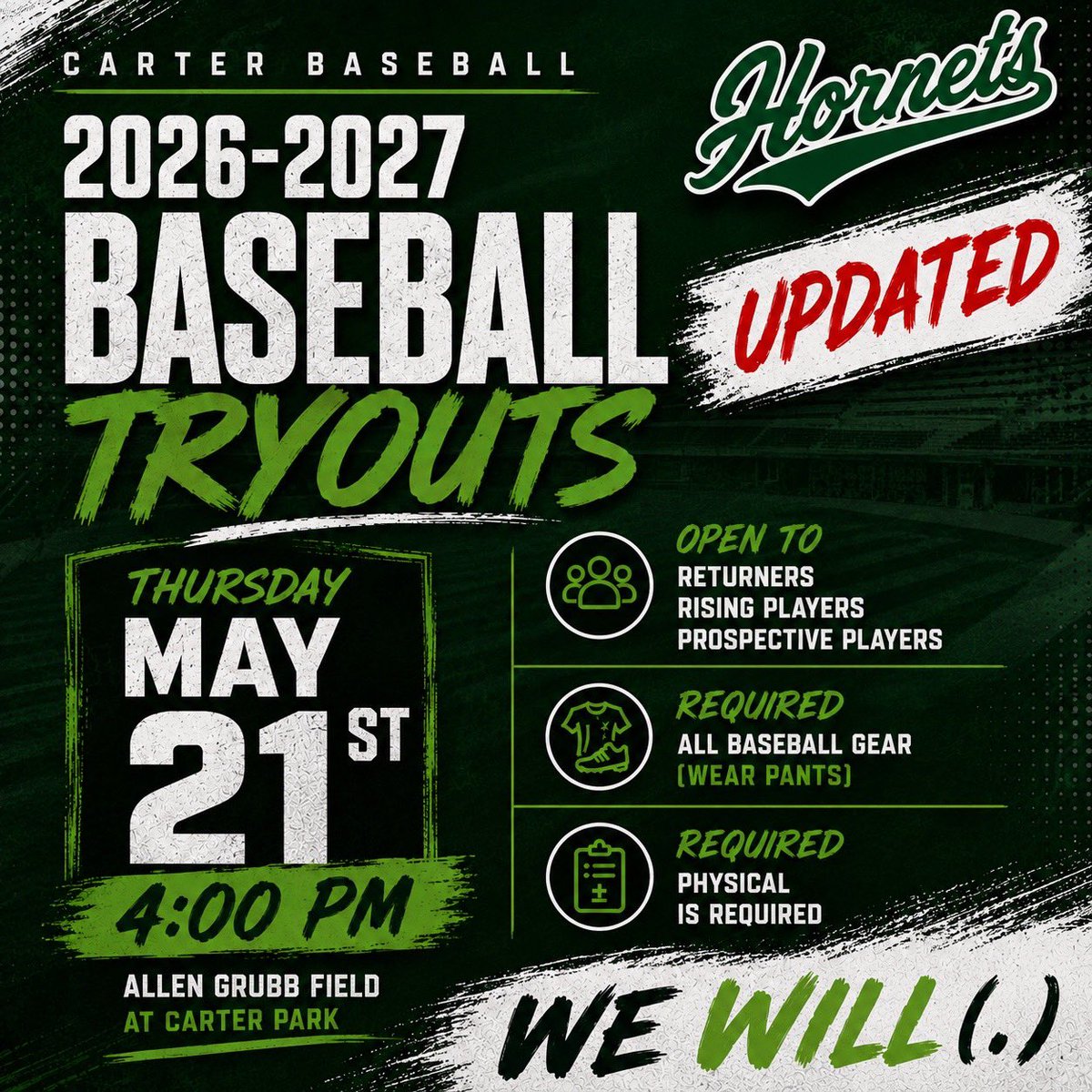 Carter High School Baseball tweet media