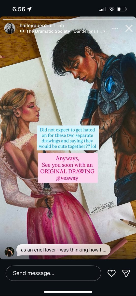 acyace03's tweet photo. Gwynriels trying to bully an artist who drew and Elain and Azriel art. SMH. That’s when you know they’re freaking out because deep down they know it was, is and always will be Elriel. https://t.co/XA1IvKfGMz