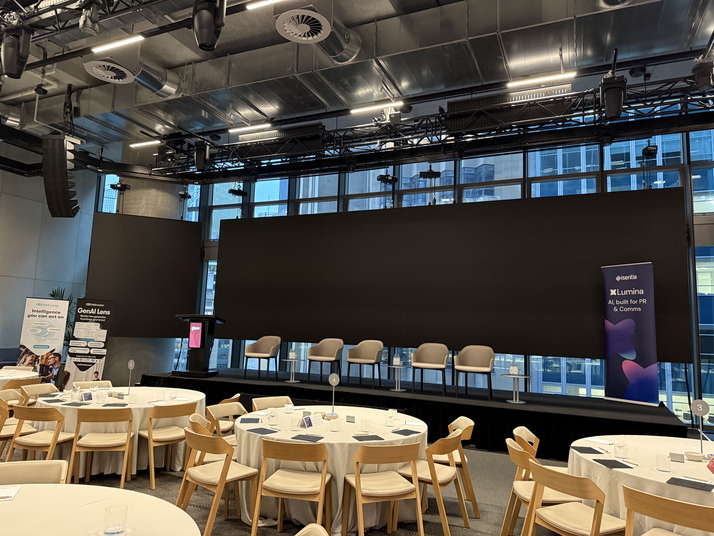 isentia's tweet photo. We are at the Corporate Affairs Summit in Sydney today! 🥳 

Ngaire Crawford, Head of Insights for Isentia in ANZ will expand on how data around AI and claimed behaviour is challenging because it's new and not understood. 

To chat more, come join us at our booth! 🤝 https://t.co/qQ6OZAAJYE