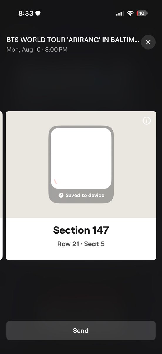triviajoan's tweet photo. hi friends! i'm selling two BTS tickets. I won't be able to make to it to Baltimore for the show so I figured I'd give them to someone who would love them :) pls reply or dm me for more info! Please RT to spread the word! #BTS_ARİRANG https://t.co/AifvvnI8TA