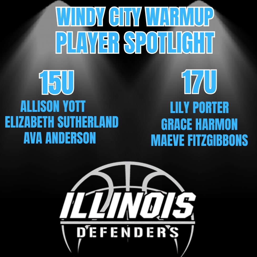 ILDefenders's tweet photo. IL Defenders 15U &amp; 17U played in the Windy City Warm Up this weekend! 

15U went 2-1 w/ standout performances from Allison Yott, Lizzie Sutherland, &amp; Ava Anderson. 

17U went 1-2 overall. Player spotlights are Lily Porter, Grace Harmon, and Maeve Fitzgibbons! 

#ILDefenders 💙 https://t.co/ET9wdatsSt