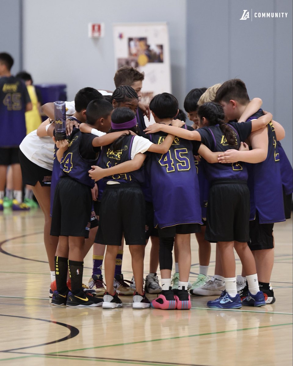 LakersCommunity's tweet photo. Camp Lakers, presented by @uclahealth, is back this summer! 💜💛
 
Camp Lakers is committed to providing young players with the Lakers experience. Campers will learn to play the Lakers way, emphasizing the importance of staying active while honing their basketball skills and discovering the importance of hard work, teamwork, dedication, and sportsmanship, on and off the court 🌟
 
For more information, visit the link on the bio! Spaces are limited 📝