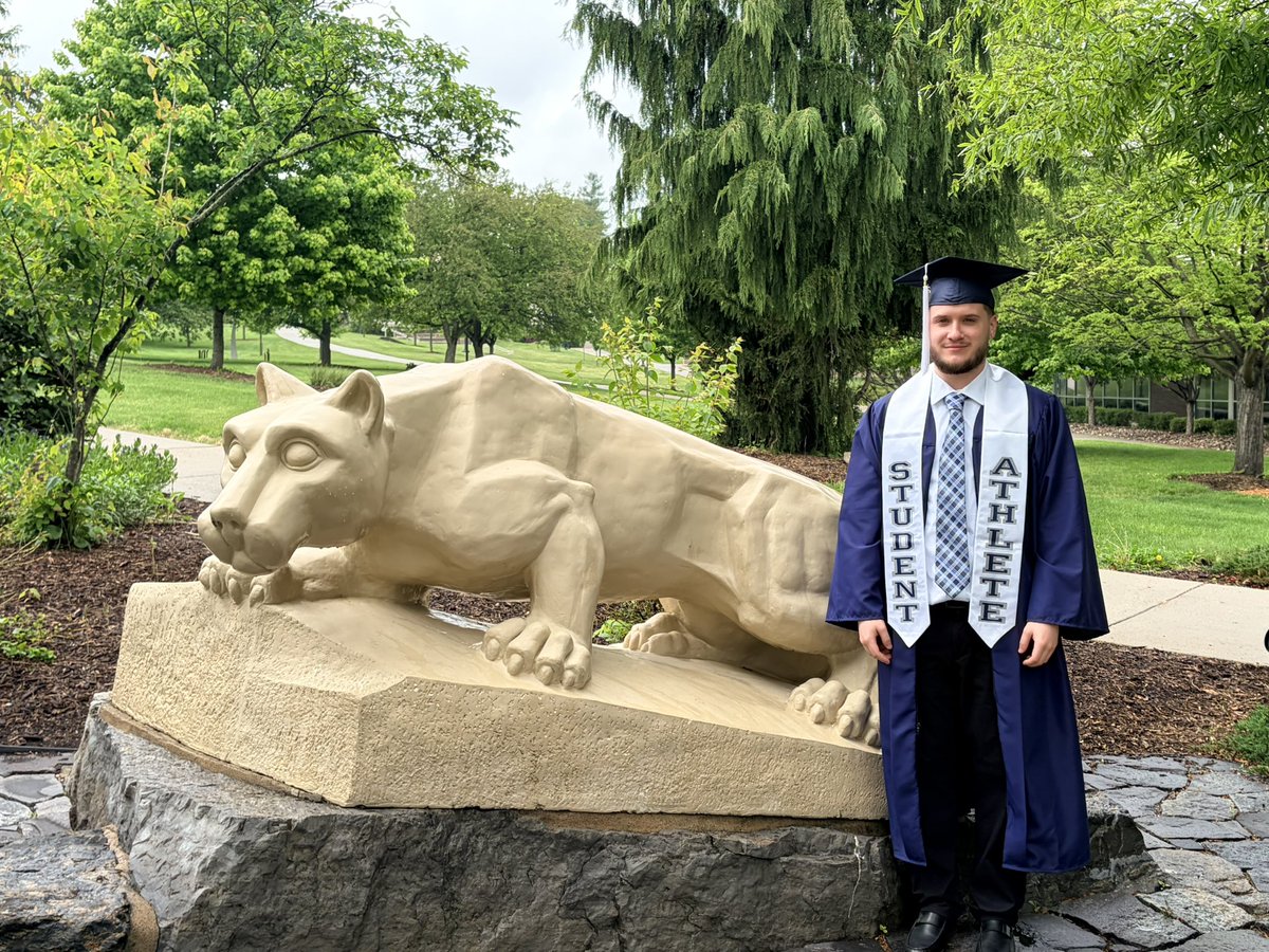 Ebbie24's tweet photo. Super proud of Luke on his graduation this weekend from PSU... B.S. in Criminal Justice and minor in Psych Science. Can't wait to see what the future holds for him! https://t.co/g8M3CqPPPl