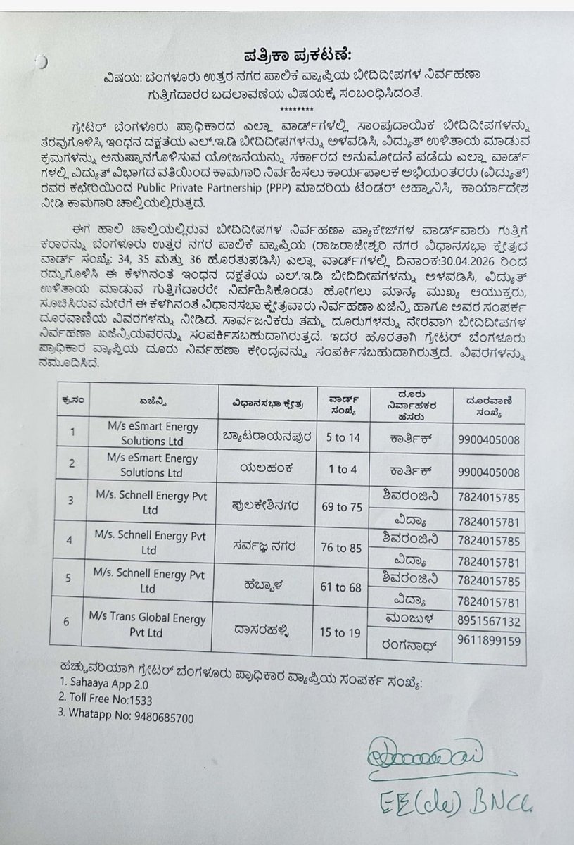 Greater Bengaluru Authority tweet media