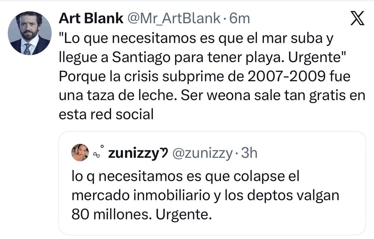 imagina ser tan weón que te enojai solo por un tweet sarcástico, te das la paja de escribir un comentario más amargo que un virgen de 50 años, y después bloqueas a la autora del tweet inicial para que no te pueda responder 🤣 a estos weones los dan a luz por el culo o q