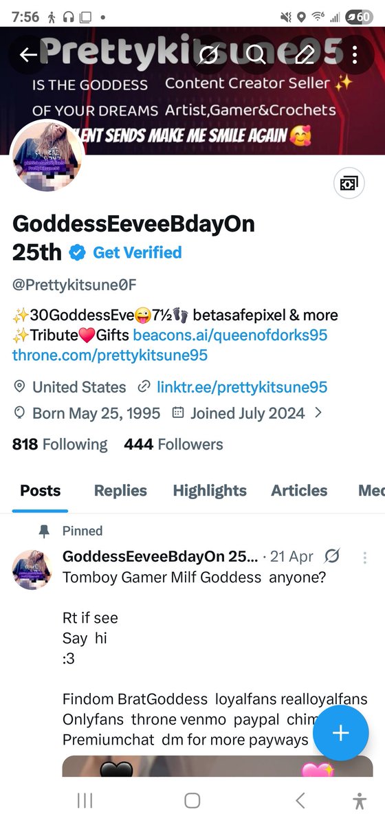 Prettykitsune0F's tweet photo. Who will send 444 for the followers lol

$end findom domme dom goddess paypig  cashcow  humanatm  moneydom angelnumber https://t.co/7uTm41cvpd