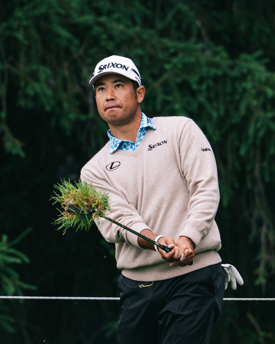 ClevelandGolf's tweet photo. Monday mood at Aronimink: clipping wedges with Hideki. ✂️ https://t.co/ubakeHtwKw
