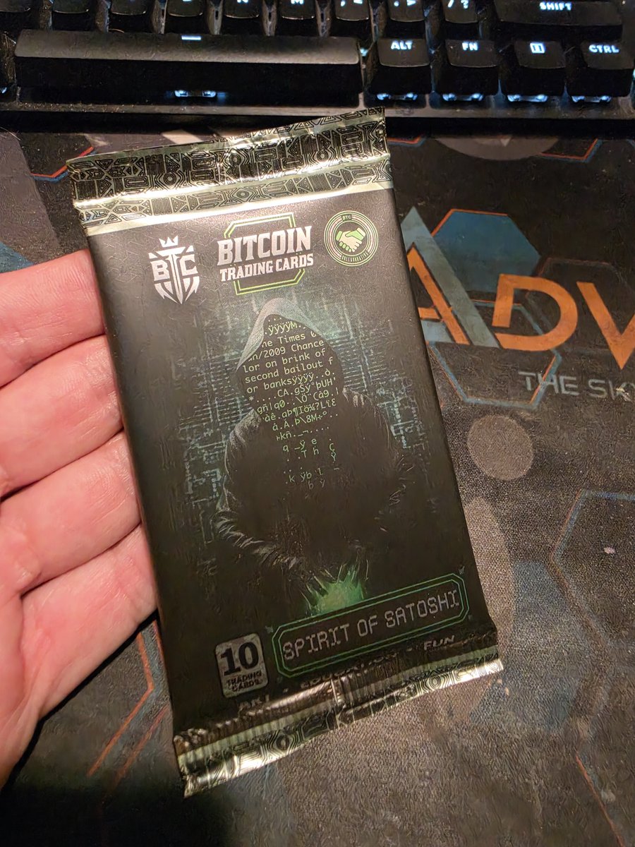 CryptoMykel's tweet photo. @TechManTy @btc_cards @based_cards @Rich_Davis_ @Therealbtcjesus I even have a sealed S2 pack #MiningFam #CollectorLife https://t.co/VN1GIZuOoO