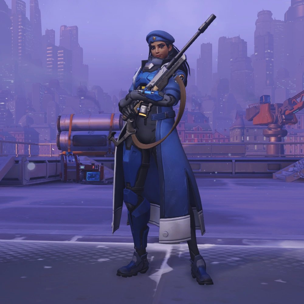 Caillist_'s tweet photo. Not only is she getting her third mythic when some characters have none, but this just isn't at all Ana??? She looks absolutely nothing like her pre-existing young adult skins like Captain Amari. You already have her younger model MADE. How is a mistake like this even possible? https://t.co/JD6TliC2NQ