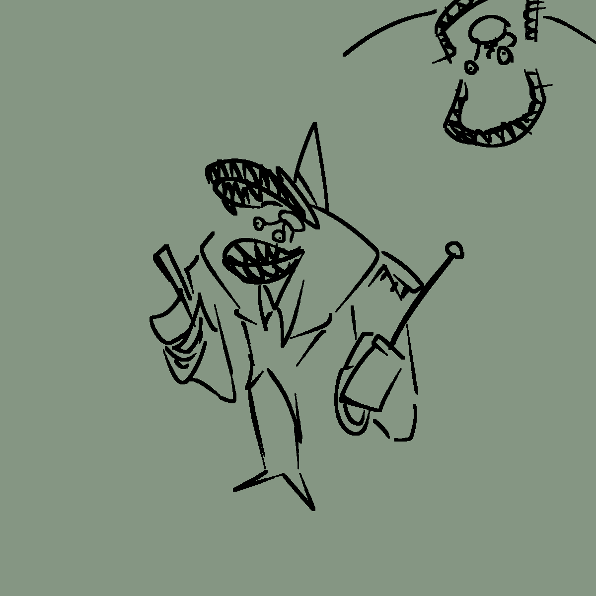 Thehatguyisreal's tweet photo. caine redesign or smt #tadc https://t.co/8XG0GErmy0