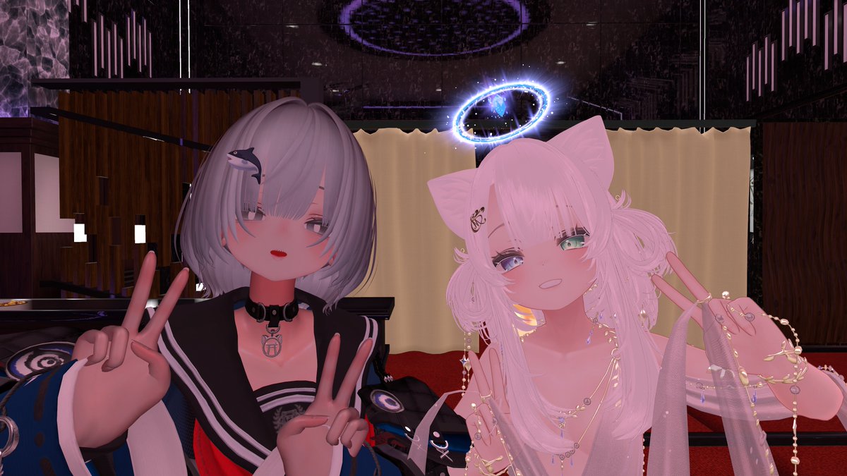 昨日は #morgana_vrc でしたฅ(>ω<*ฅ)ﾆｬ あっという間に時間が 過ぎ