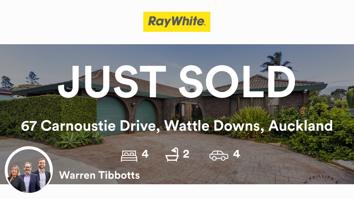 WPJRayWhite's tweet photo. 🛌 4 🛀 2 🚘 4
📍 67 Carnoustie Drive, Wattle Downs, Auckland

My latest sale on RateMyAgent.
Agent License -Warren Tibbotts 20058082
https://t.co/LfibBTFqnH

Licensed REAA 2008

...
#ratemyagent #realestate #Ray_White_ManurewaA_T_Realty_Ltd_ https://t.co/xKGfiJninl