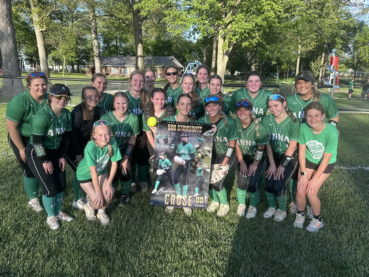 AnnaRocketsSB's tweet photo. Brooklyn Cruse pitched her 500th career strikeout tonight! 🔥 Congratulations Brooklyn, we are so proud of you! https://t.co/qwyf8vJOzg
